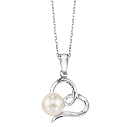 Silver Pearl Pendant - 142PW