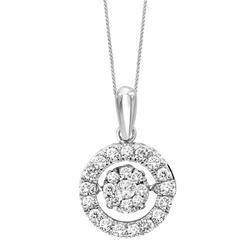 Gold Diamond ROL Pendant 1/2 ctw