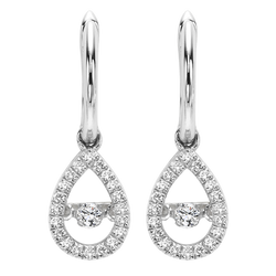 1/5 ctw white gold ROL pear dangle earrings