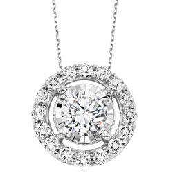 TriStar 14KW Diamond Pendant