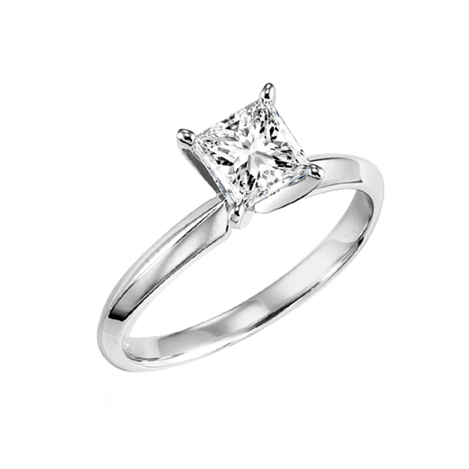P/Cut Diamond Solitaire Ring