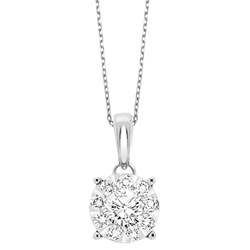 TriStar 14KW Diamond Pendant